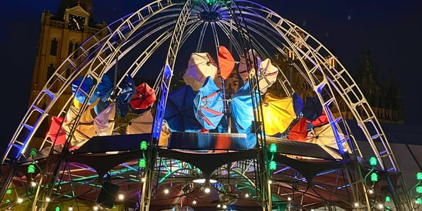 Festival Boulevard at night